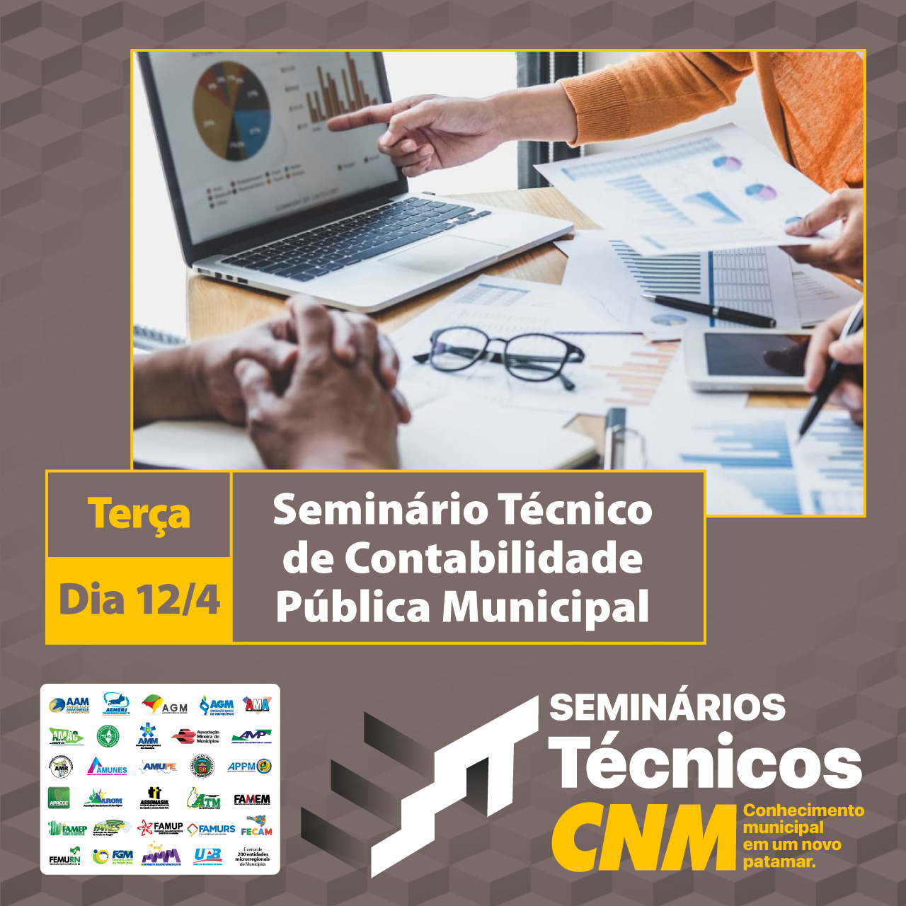 ltima edio do Seminrios Tcnicos CNM antes da Marcha ser sobre contabilidade municipal