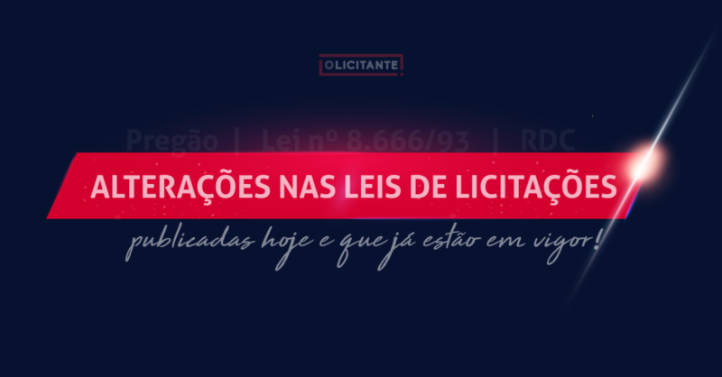 Publicadas alteraes nas leis de licitaes, do prego e do RDC