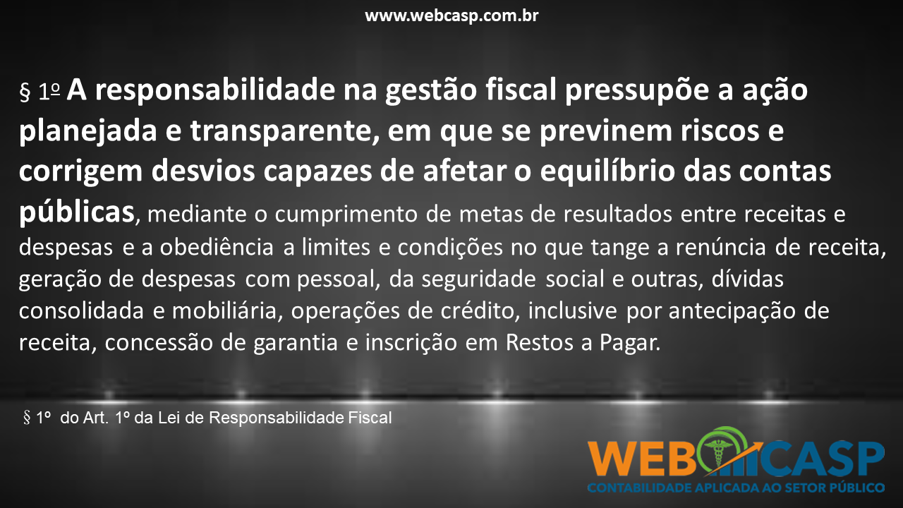 Responsabilidade na Gesto Fiscal