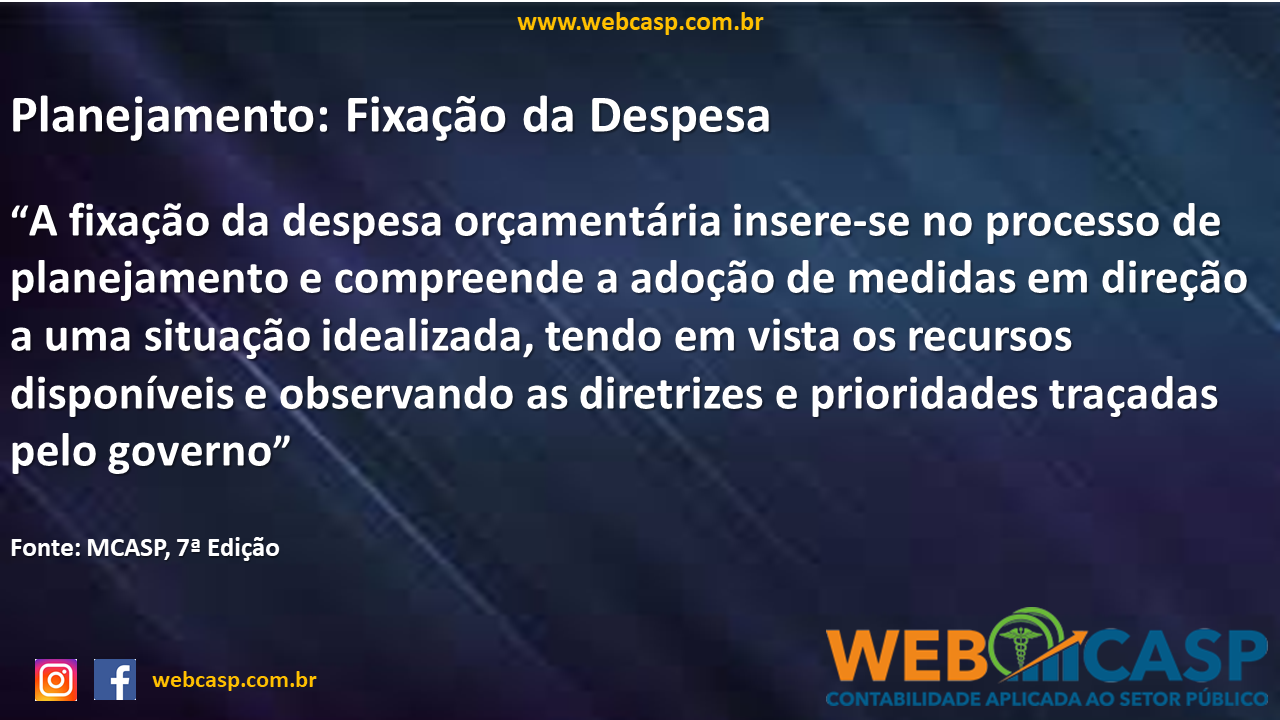 Fixao da Despesa