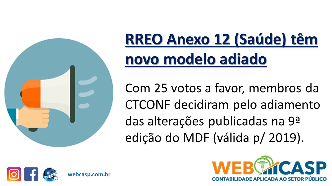 Adiado novo modelo do RREO da Sade Anexo 12