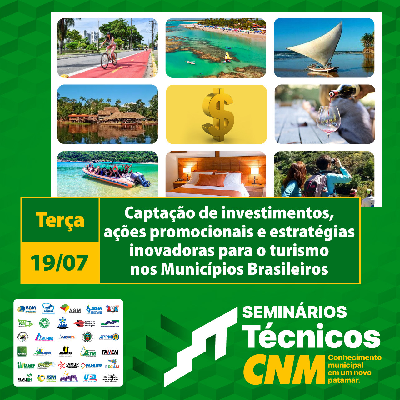 Estratgias e captao de recursos integram a temtica dos Seminrios Tcnicos de Turismo