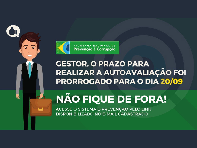 Gestores tm at 20 de setembro para aderir ao Programa Nacional de Preveno  Corrupo