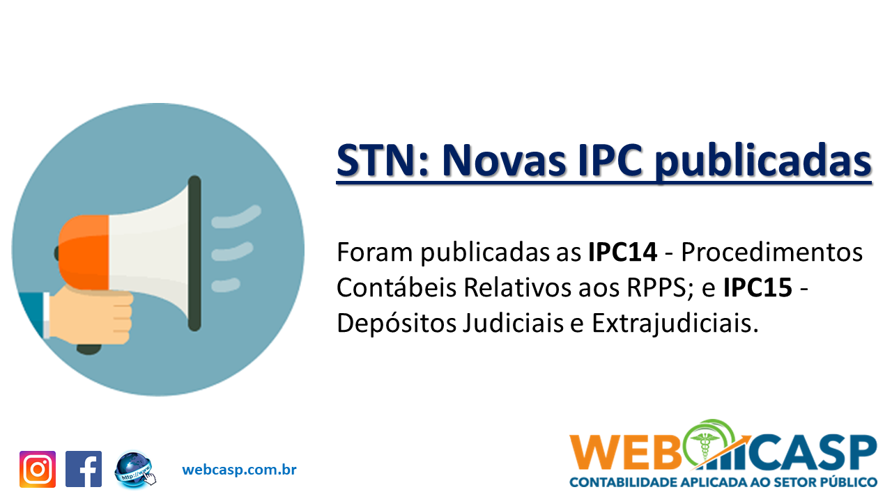 Publicadas as IPC 14 e 15 pela STN