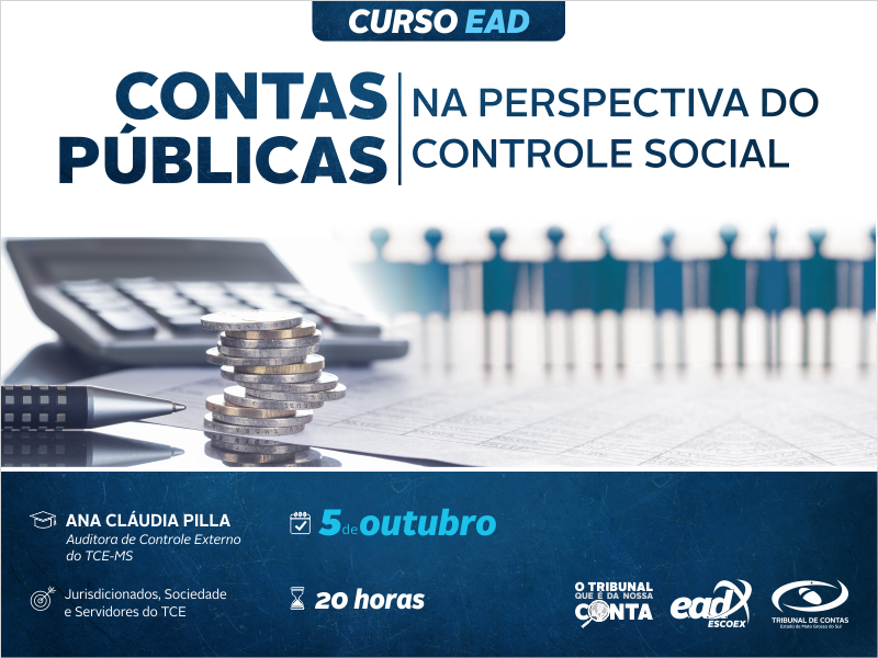 Controle social nas contas pblicas  tema de EAD no TCE-MS