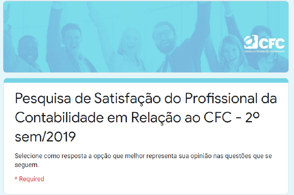 Pesquisa de satisfao avalia CFC e profisso contbil